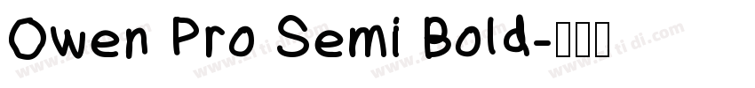 Owen Pro Semi Bold字体转换